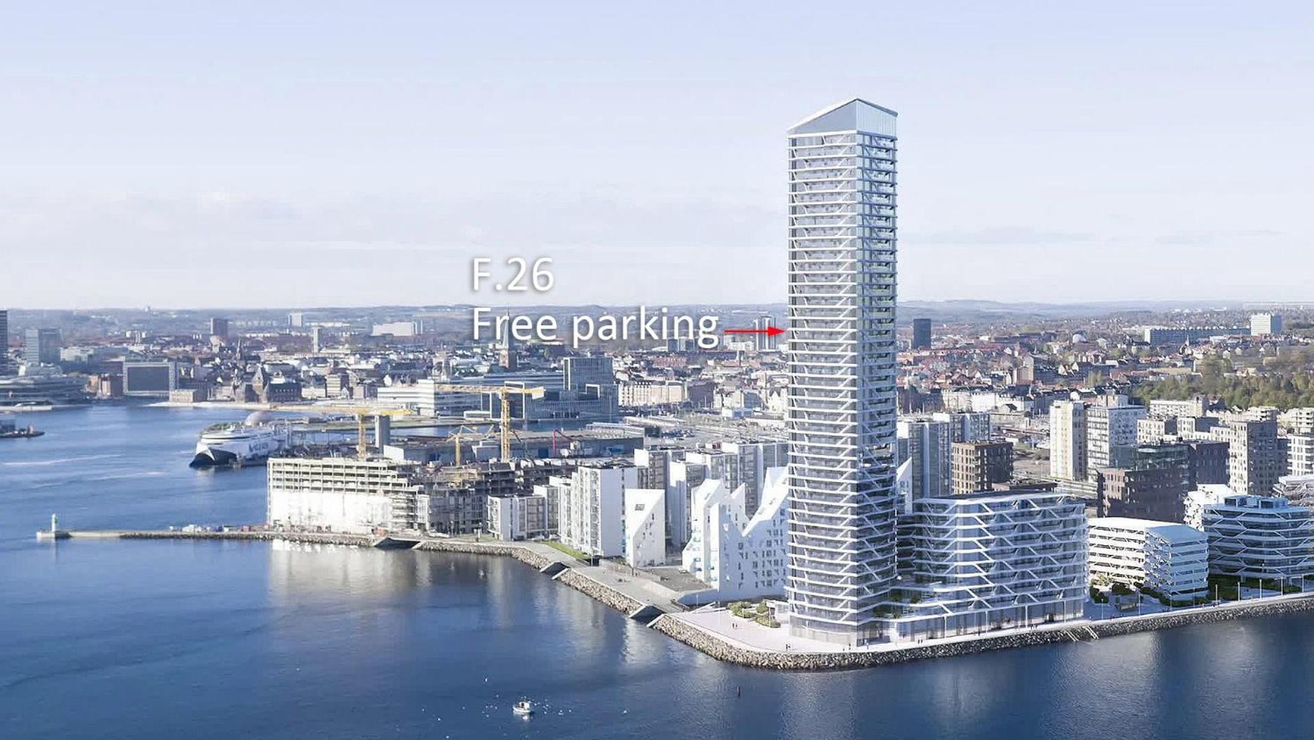 26-Etage Lejlighed Med Utrolig Havudsigt Aarhus Exterior photo